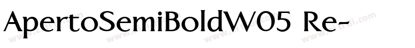 ApertoSemiBoldW05 Re字体转换